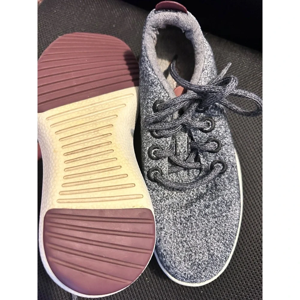 Allbirds Wool Runner Sneakers‎ Grey Plum Merino Wool Sustainable Comfort Size W7